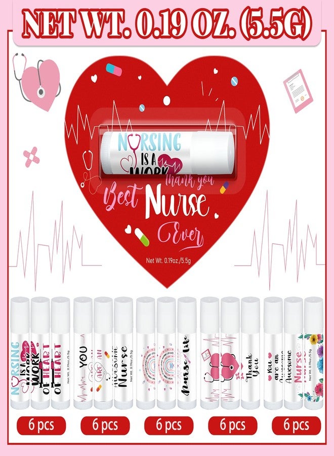 Sacubee 30 Pack Nurses Appreciation Gifts Bulk Nurses Week Lip Balms Hospital Staff Team Thank You Gifts Winter New Year Appreciation Party Favors for Coworkers Midwife Women Volunteer Presents - Image 2